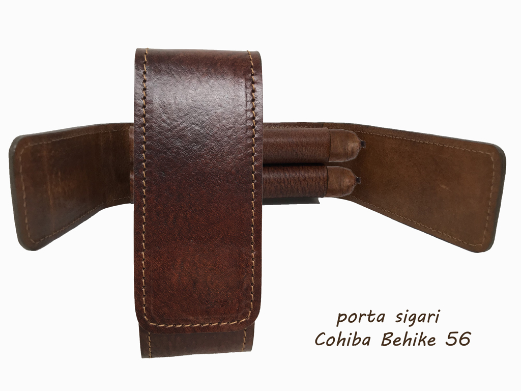 porta sigari a 2 alloggiamenti, indicato per Cohiba Behike 56