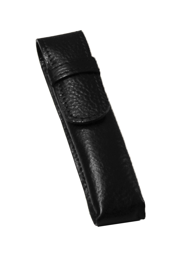 astuccio porta mono sigaro, in cuoio nero